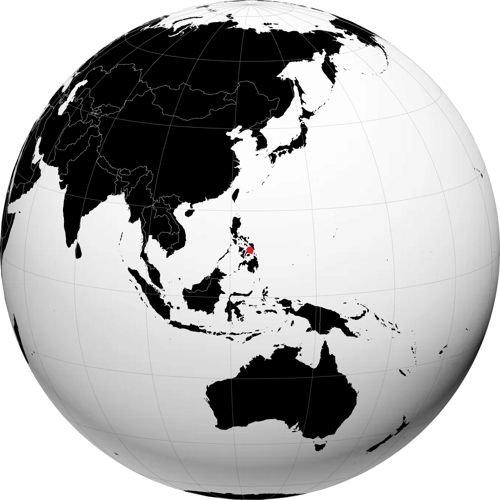 Ormoc City trên quả địa cầu