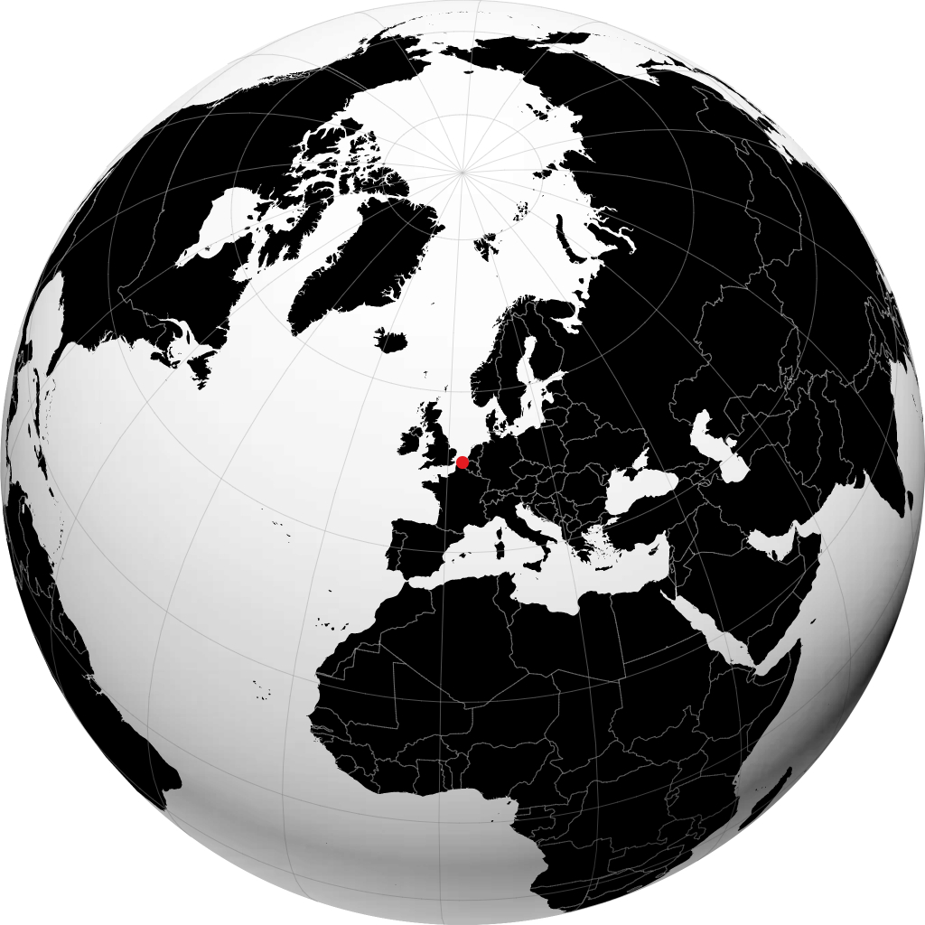 Ostend trên quả địa cầu
