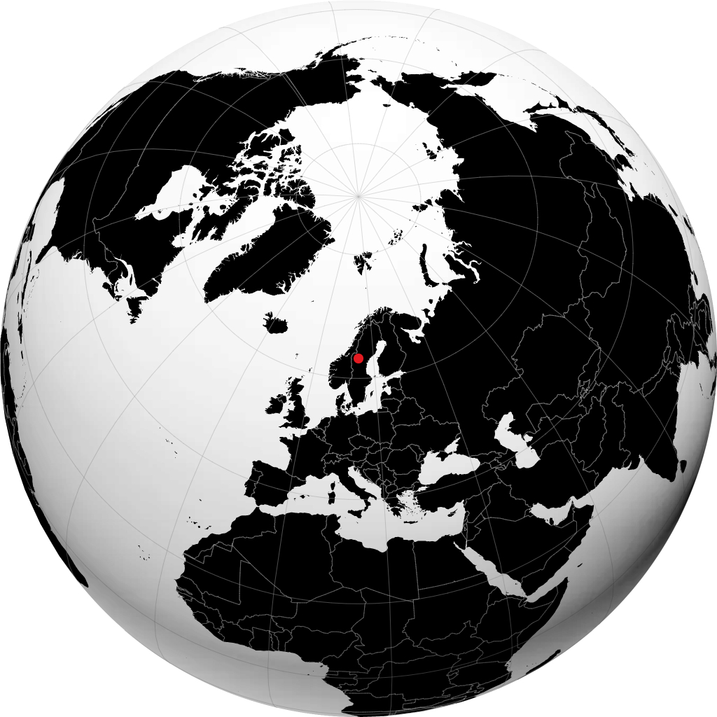 Östersund trên quả địa cầu