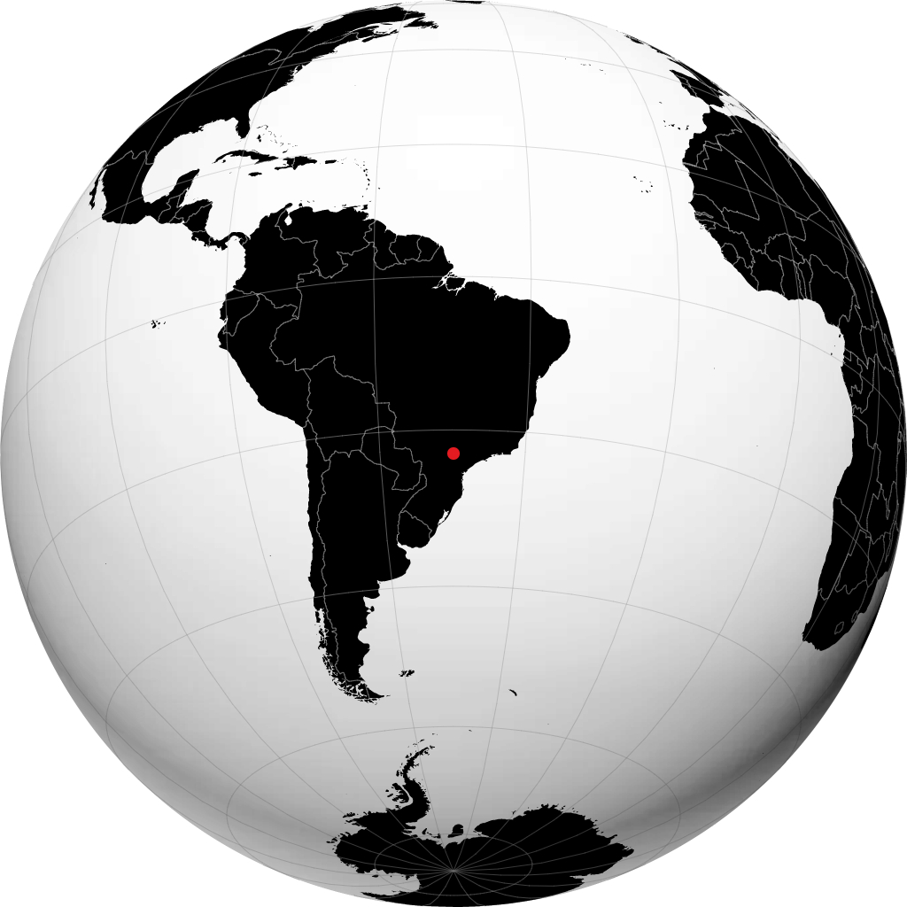 Ourinhos trên quả địa cầu