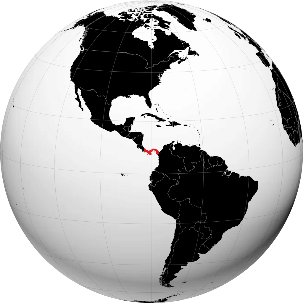 Panama trên quả địa cầu