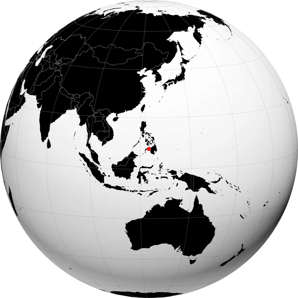 Pagadian trên quả địa cầu