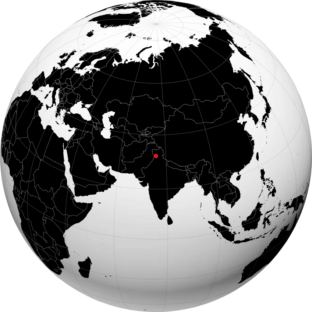 Pathankot trên quả địa cầu