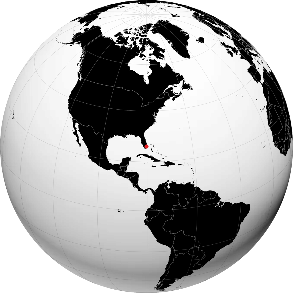 Pembroke Pines trên quả địa cầu