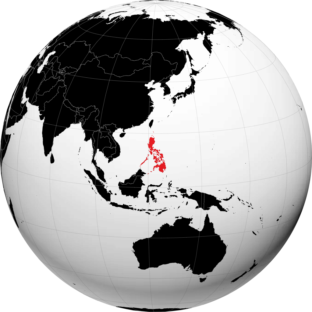Philippines trên quả địa cầu