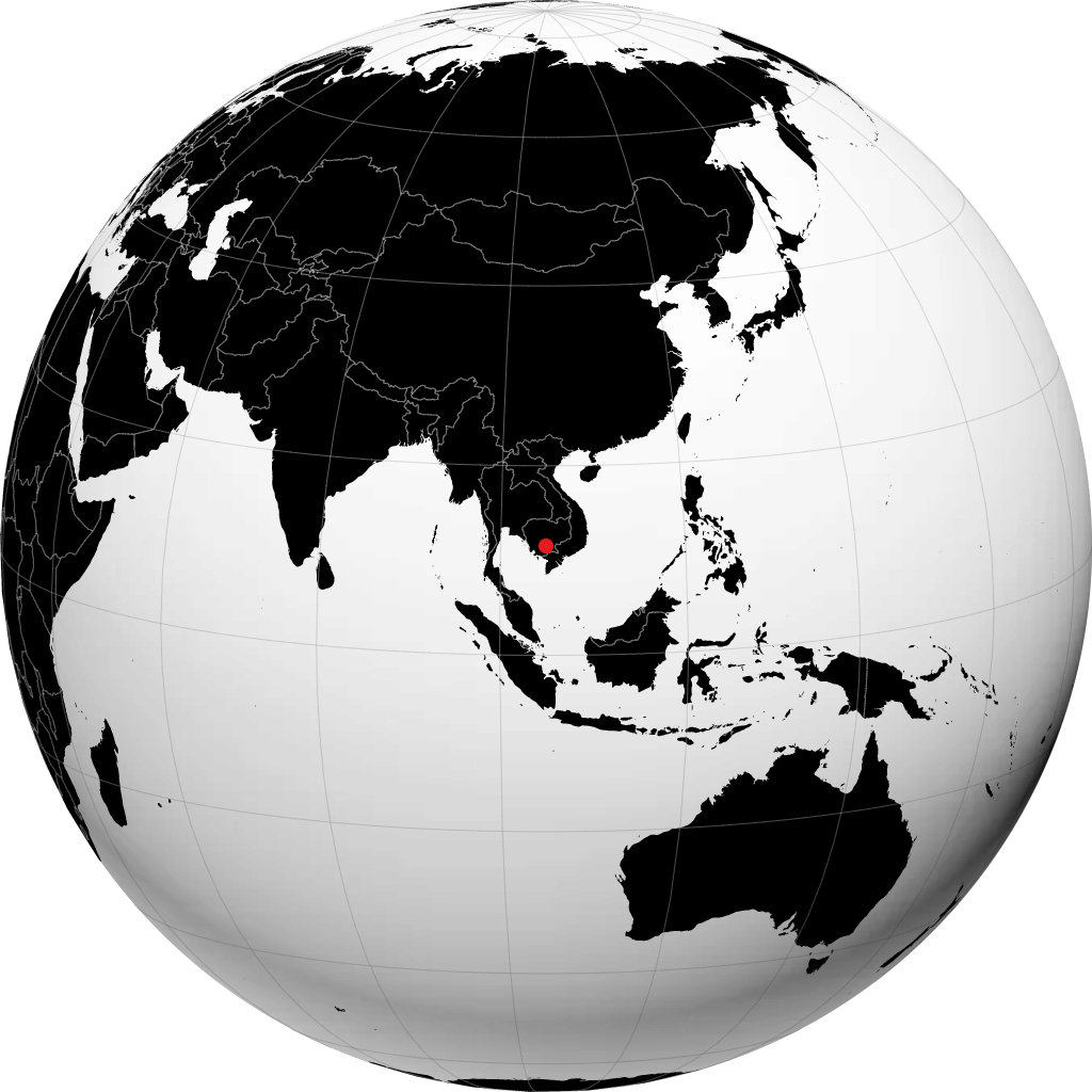 Phnom Penh trên quả địa cầu