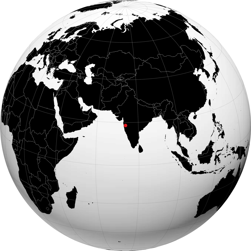Pimpri-Chinchwad trên quả địa cầu