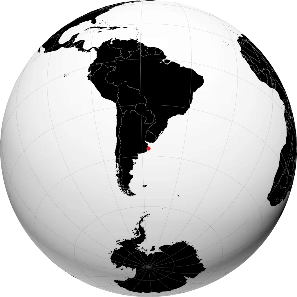 Pinamar trên quả địa cầu