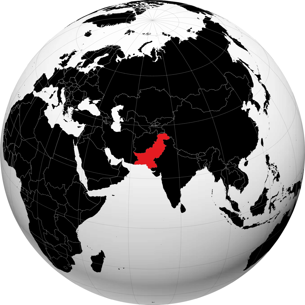 Pakistan trên quả địa cầu