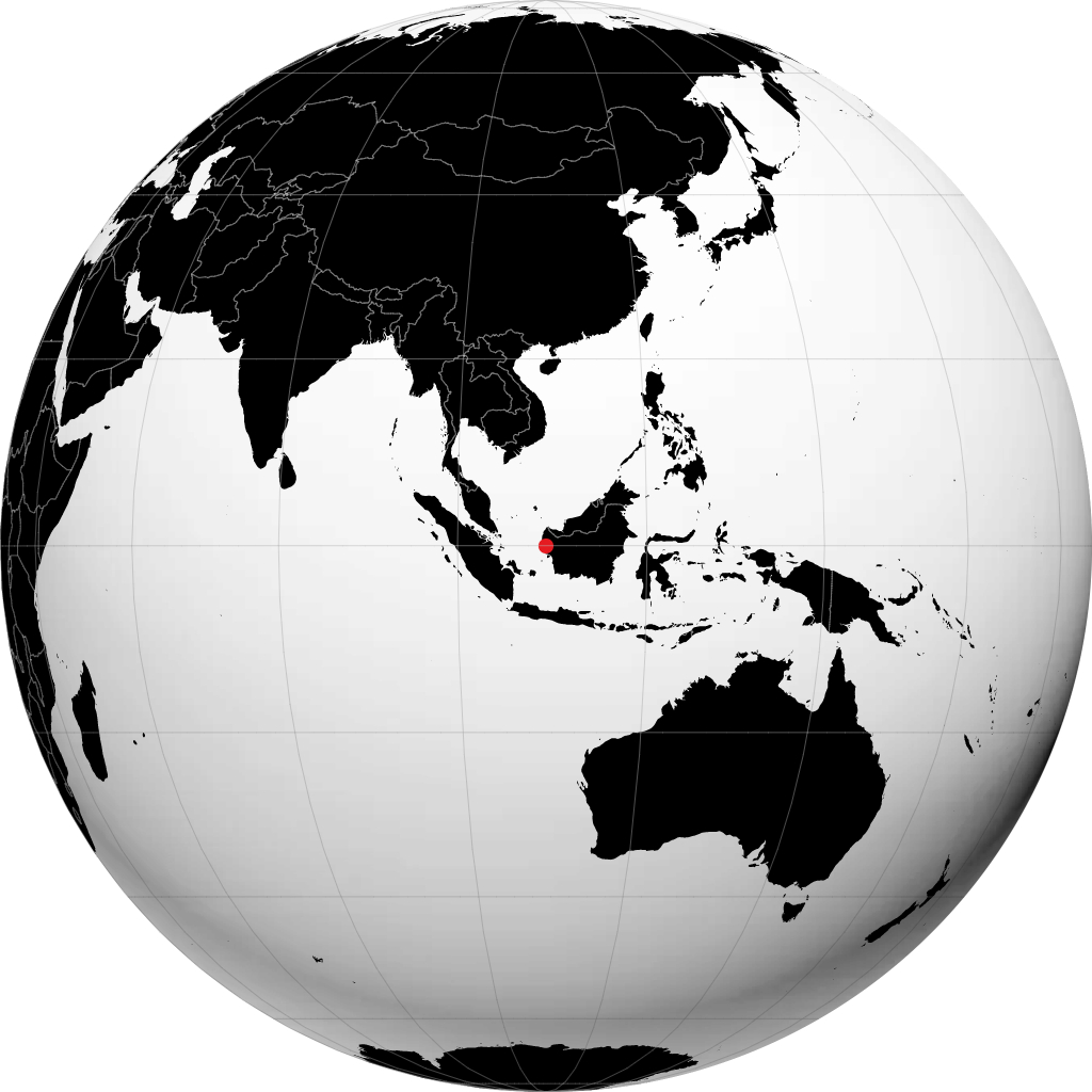 Pontianak trên quả địa cầu