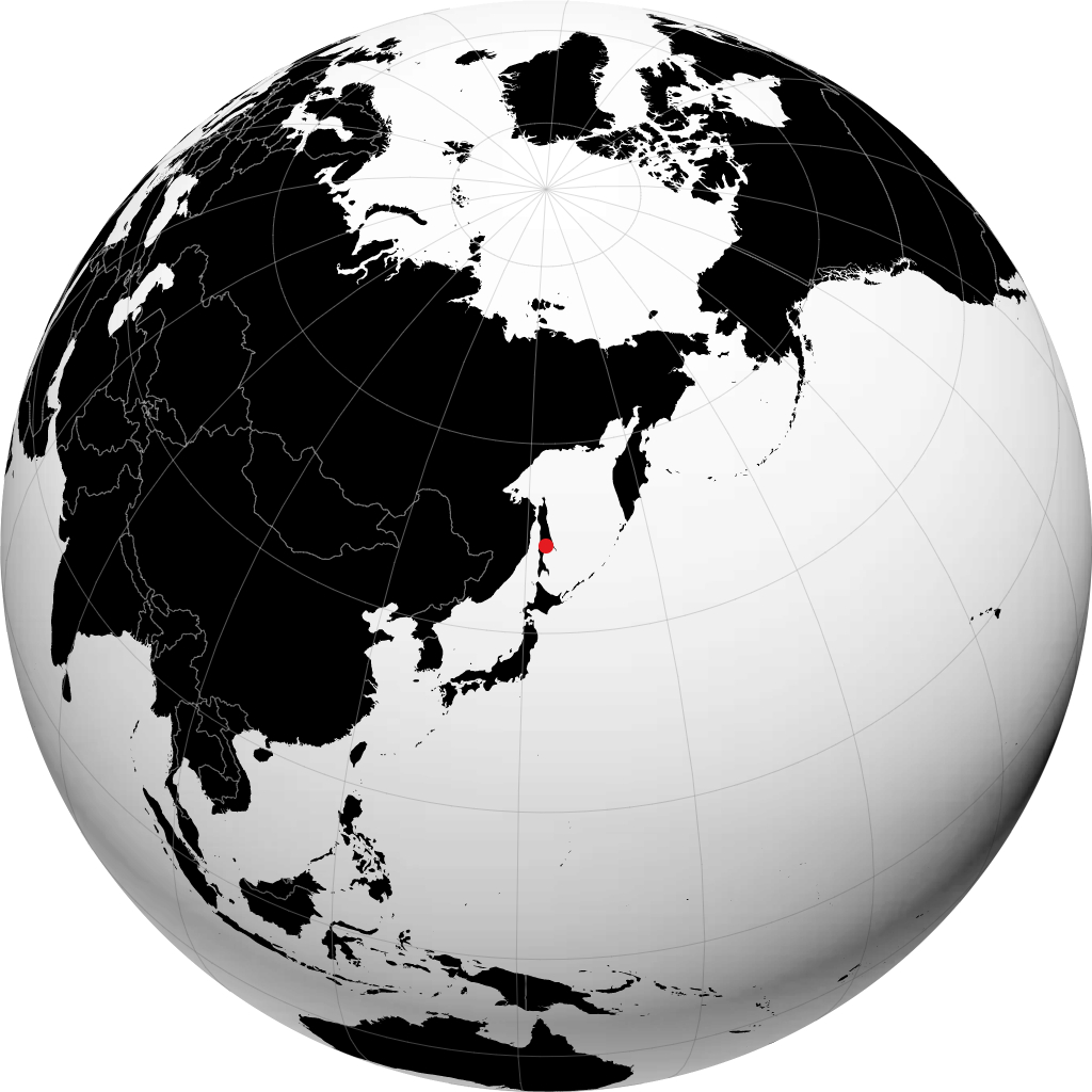 Poronaysk trên quả địa cầu