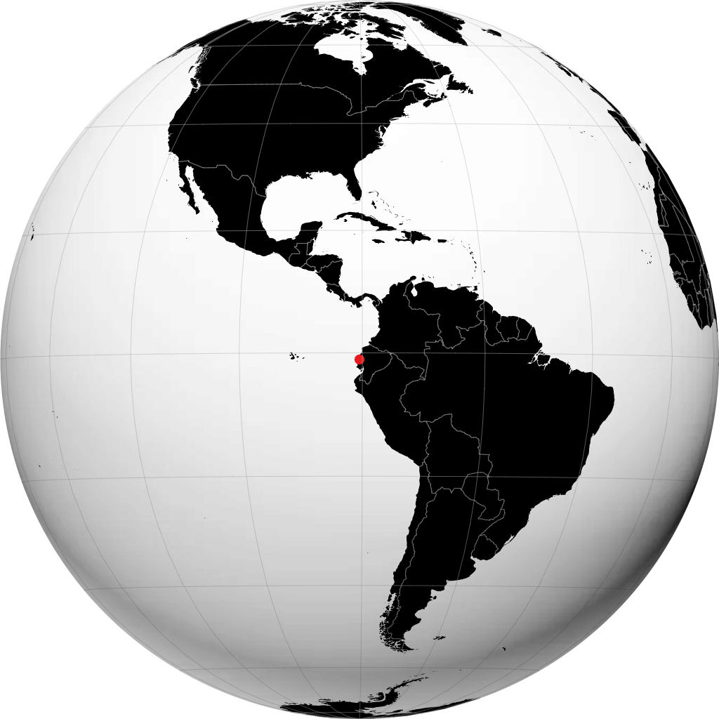 Portoviejo trên quả địa cầu