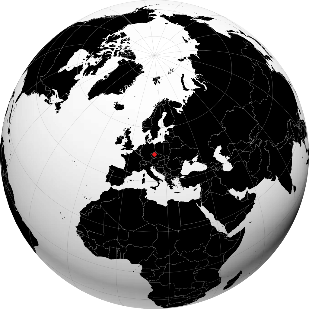 Praha trên quả địa cầu