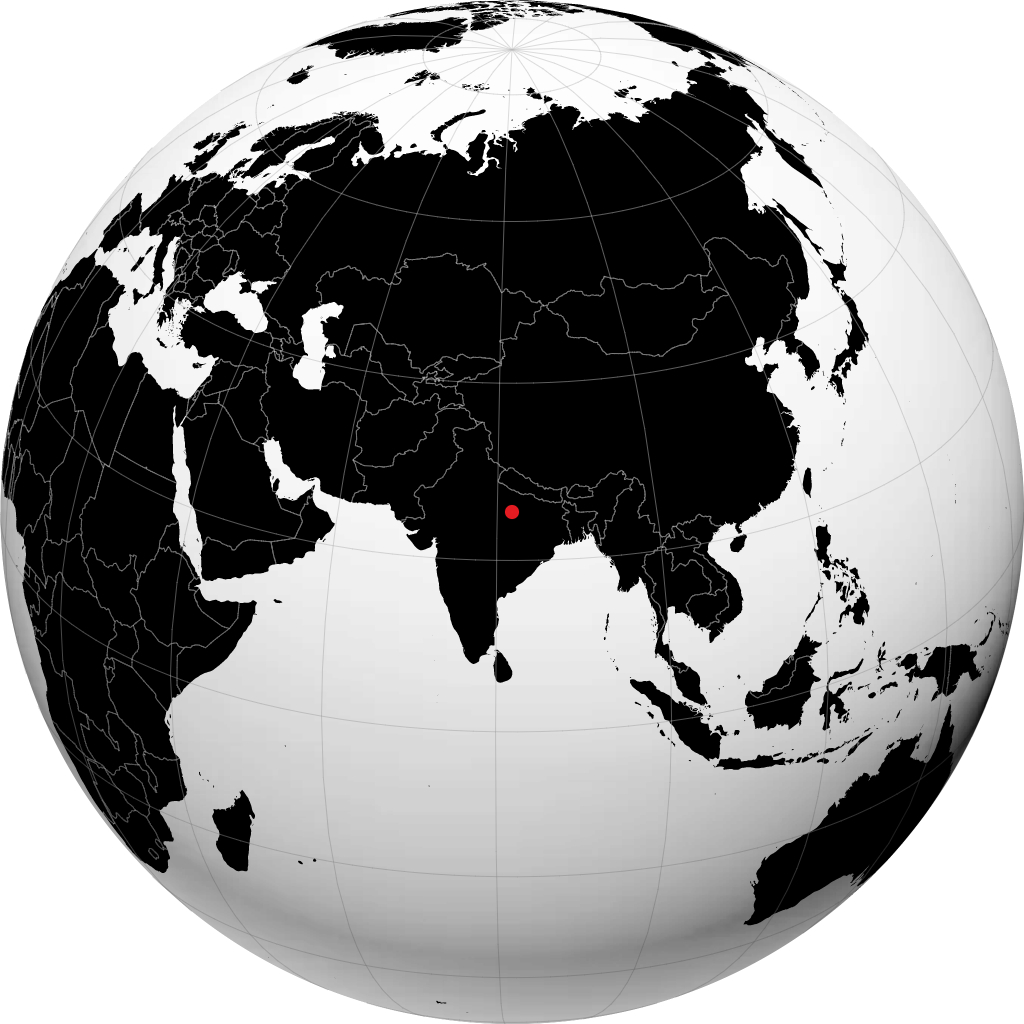 Prayagraj trên quả địa cầu