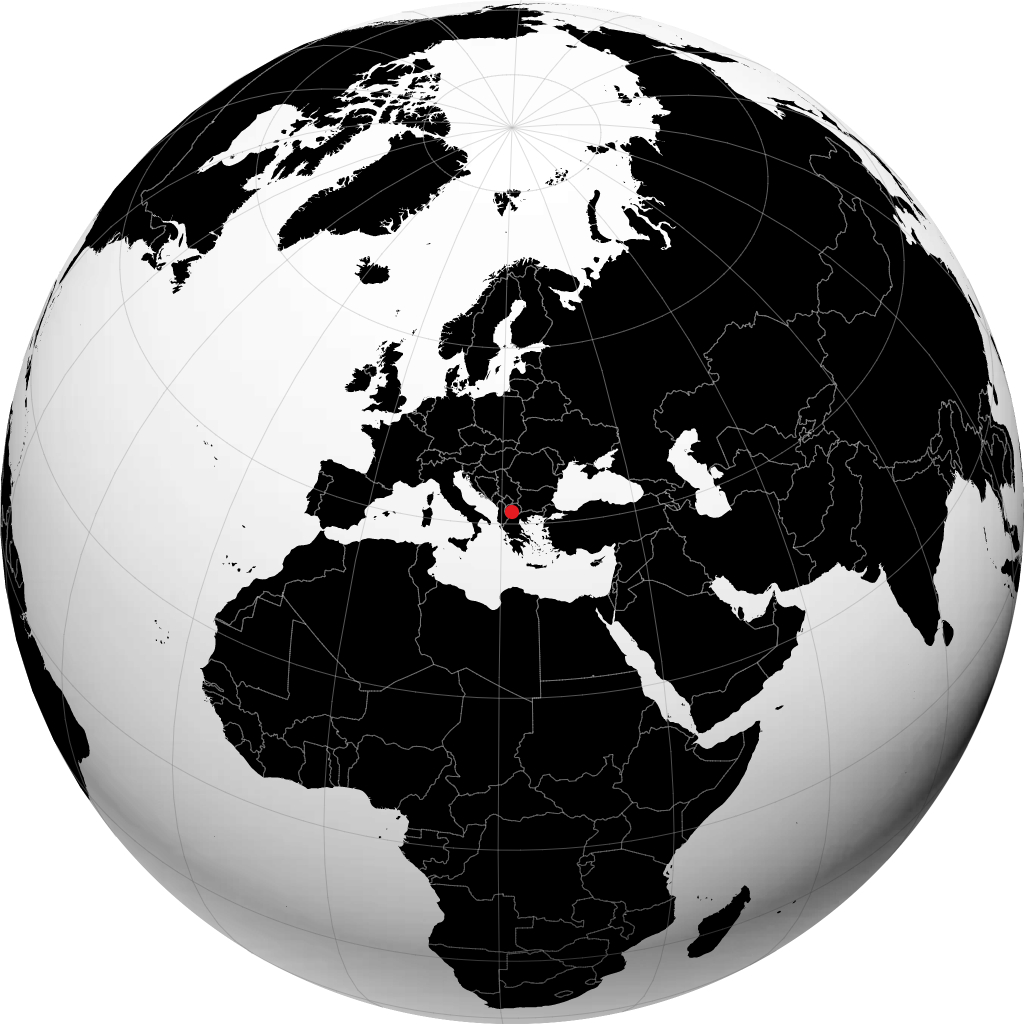 Prilep trên quả địa cầu