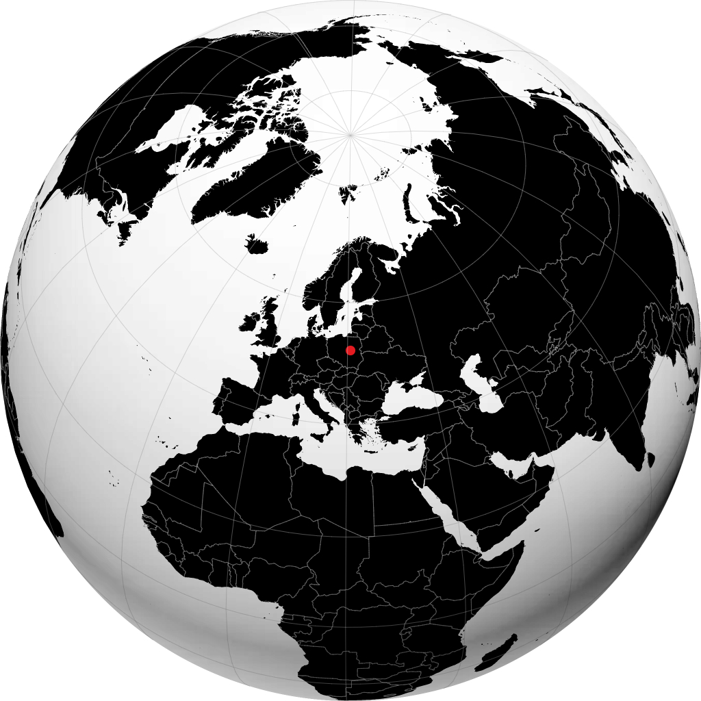 Pruszków trên quả địa cầu