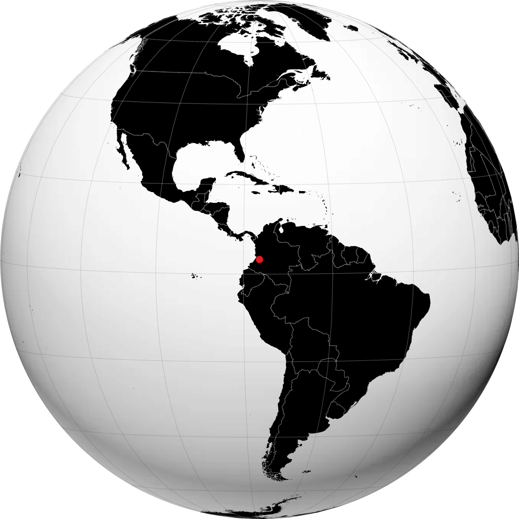 Puerto Tejada trên quả địa cầu