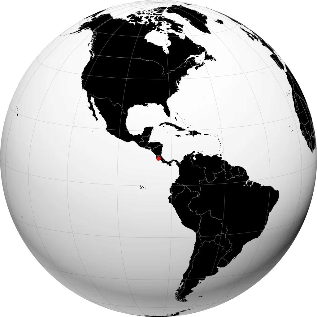 Puntarenas trên quả địa cầu