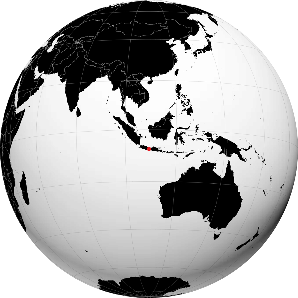 Purwokerto trên quả địa cầu