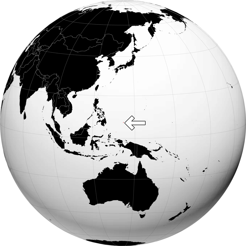 Palau trên quả địa cầu