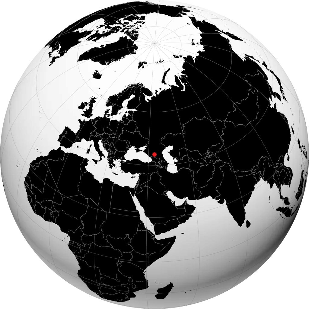 Pyatigorsk trên quả địa cầu