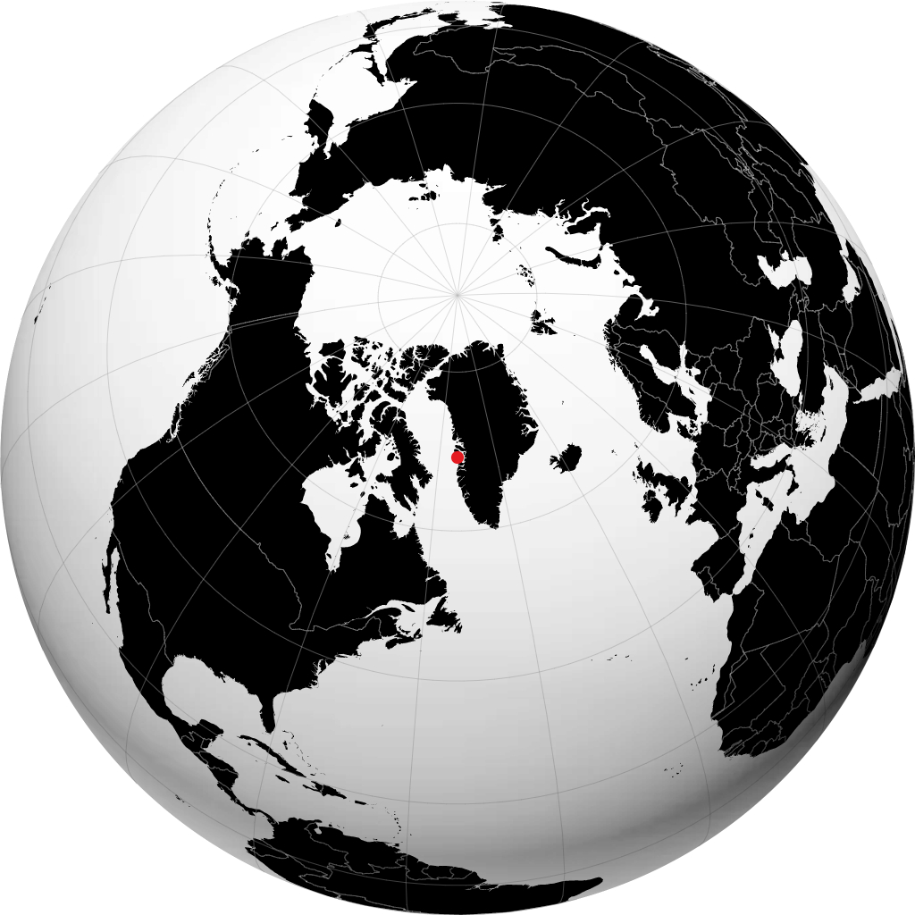 Qeqertarsuaq trên quả địa cầu