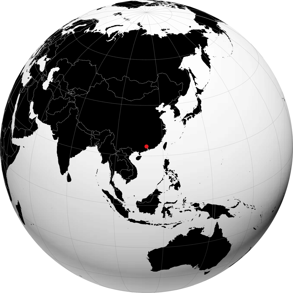 Qingyuan trên quả địa cầu