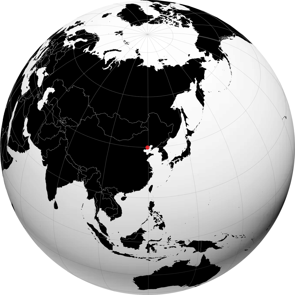 Qinhuangdao trên quả địa cầu