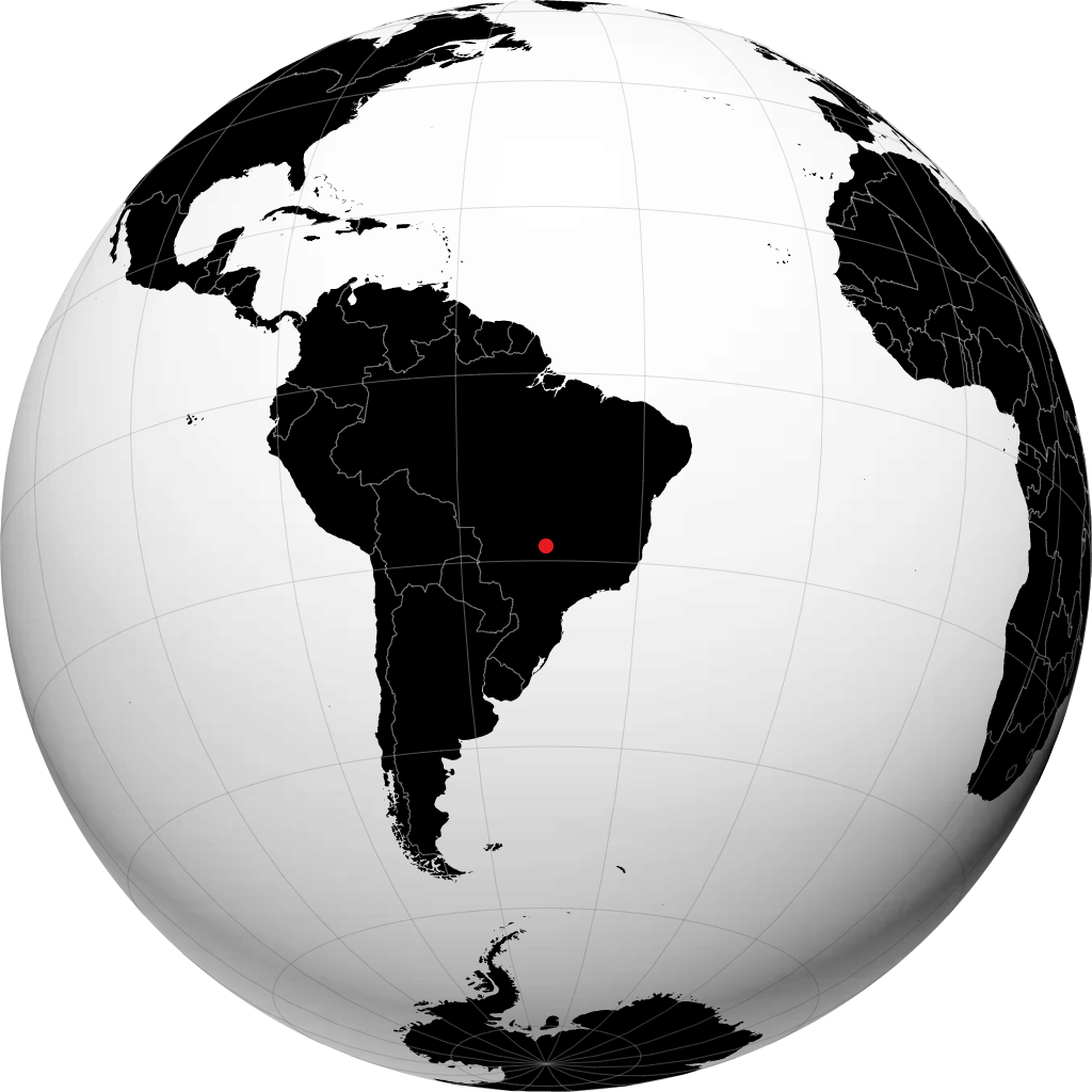 Quirinópolis trên quả địa cầu