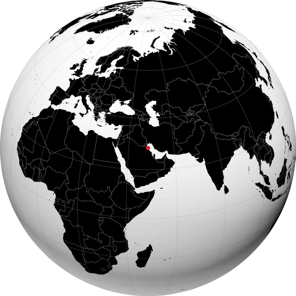 Ra's al Khafji trên quả địa cầu
