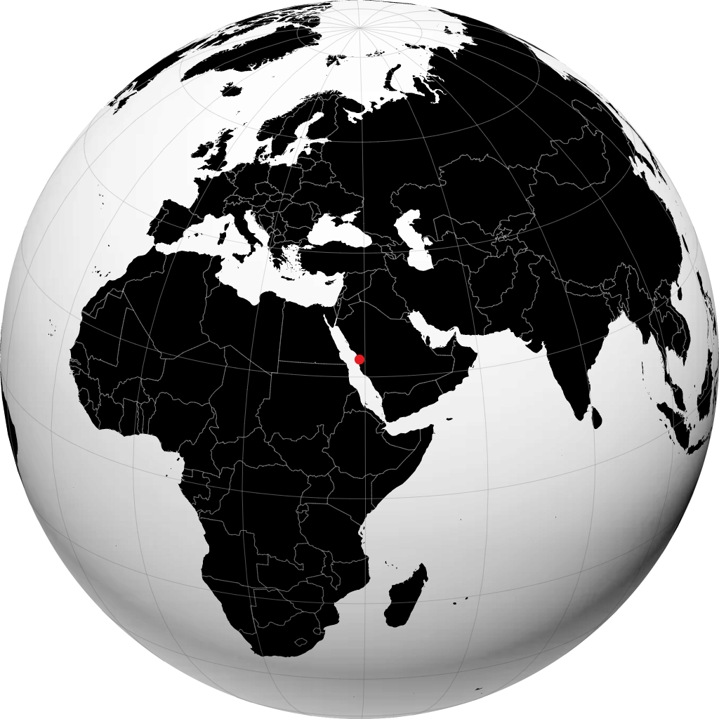 Rabigh trên quả địa cầu