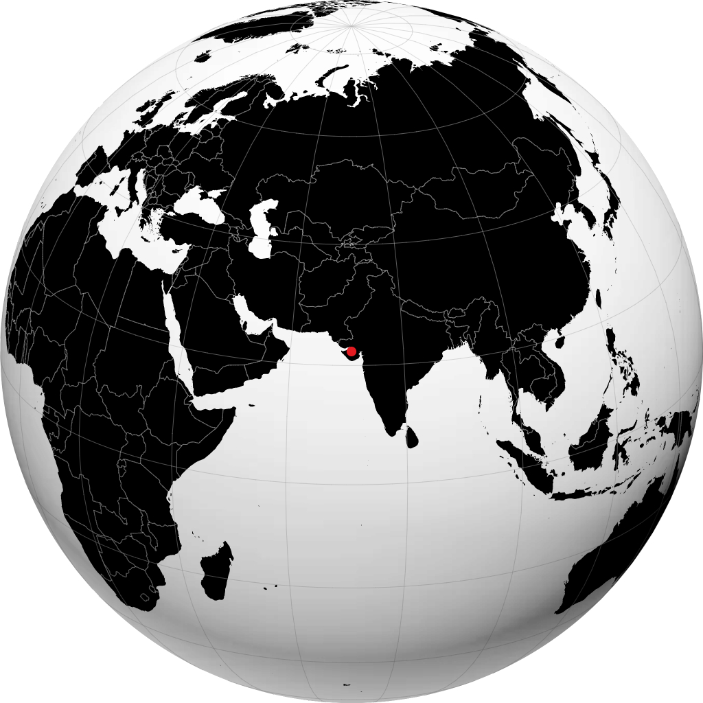 Rajkot trên quả địa cầu
