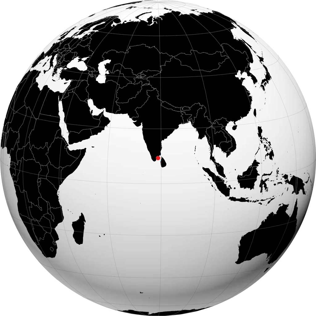 Ramanathapuram trên quả địa cầu