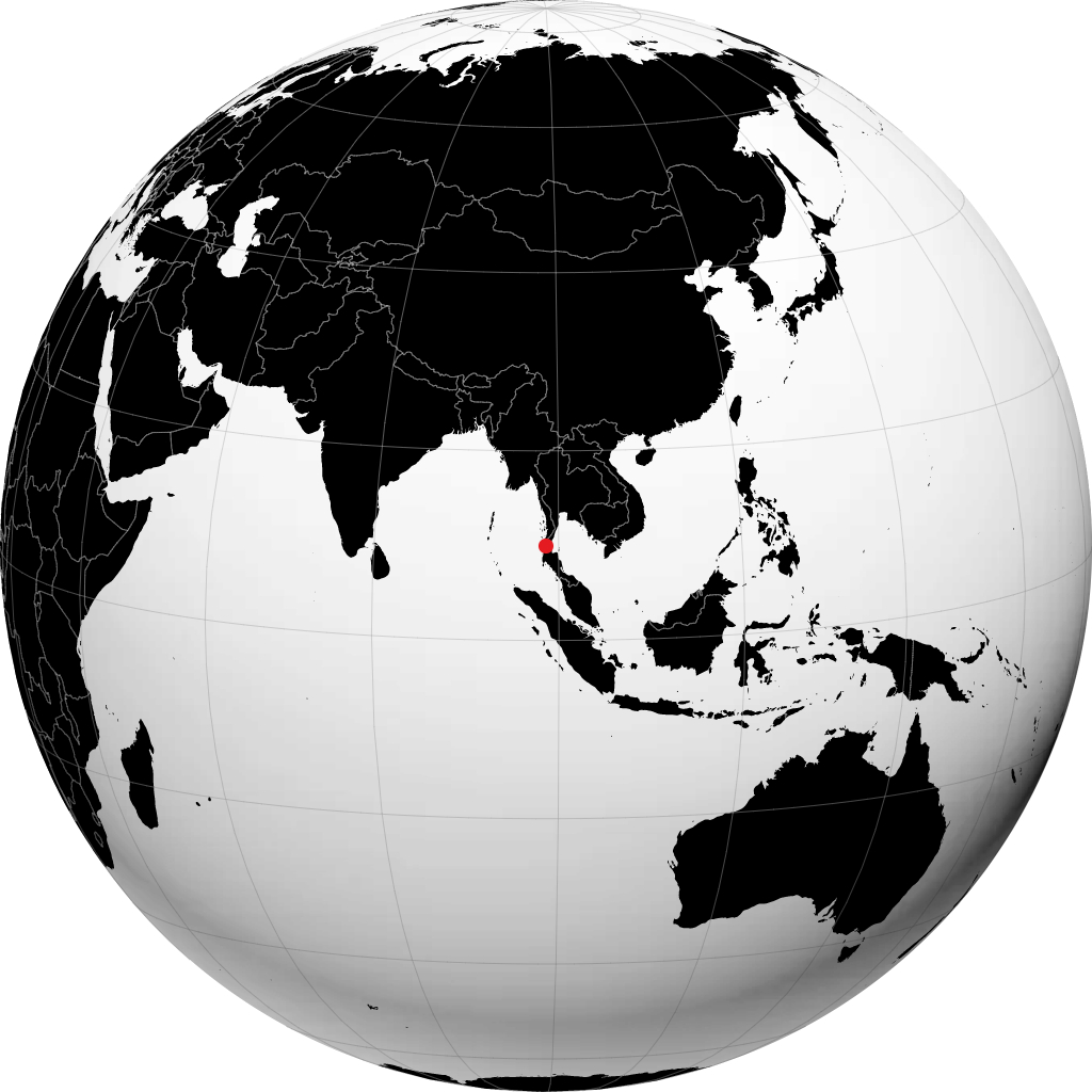 Ranong trên quả địa cầu
