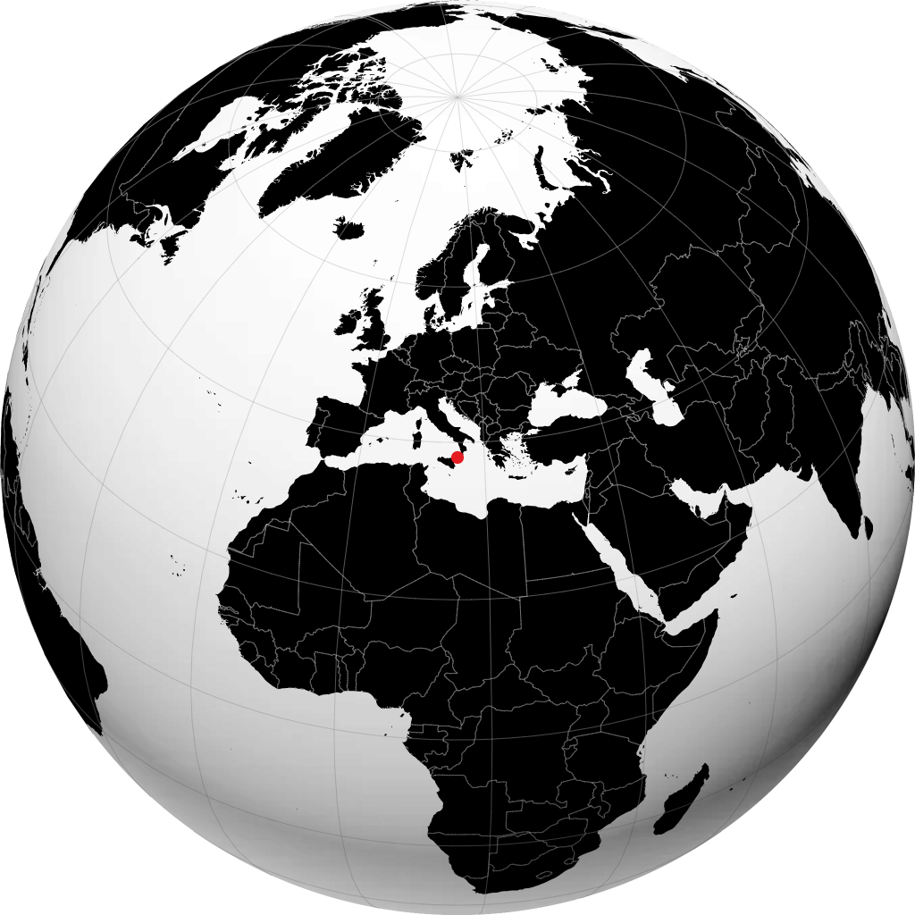 Reggio Calabria trên quả địa cầu