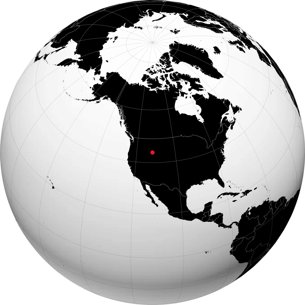 Rexburg trên quả địa cầu