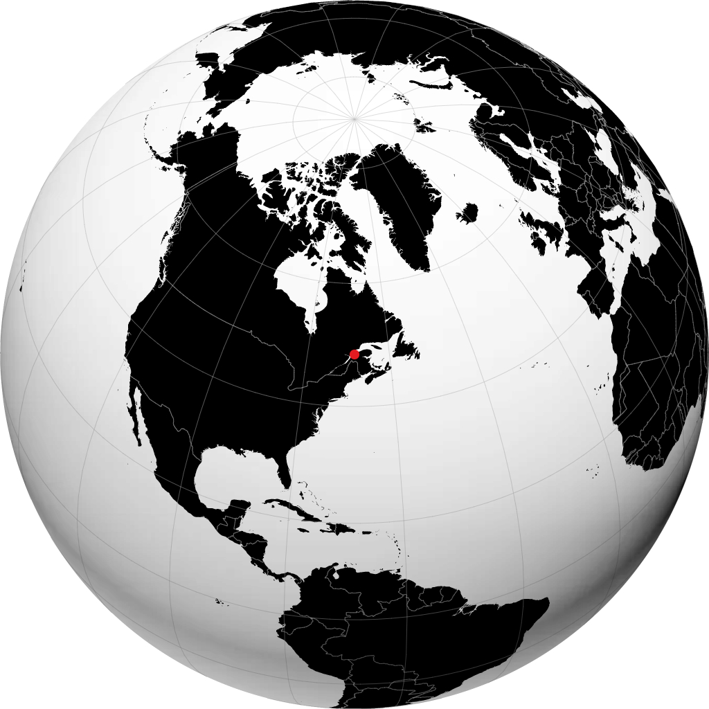 Rimouski trên quả địa cầu
