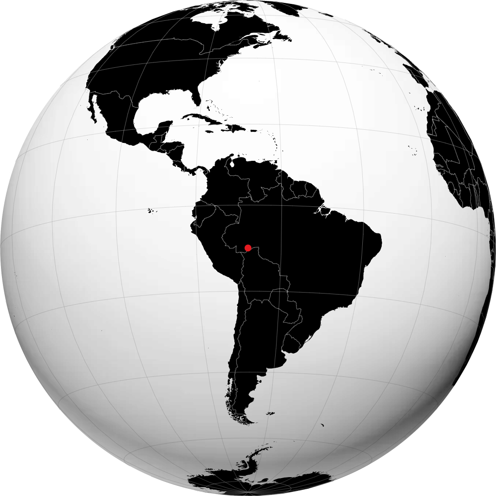 Rio Branco trên quả địa cầu