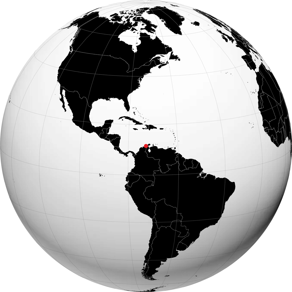 Riohacha trên quả địa cầu