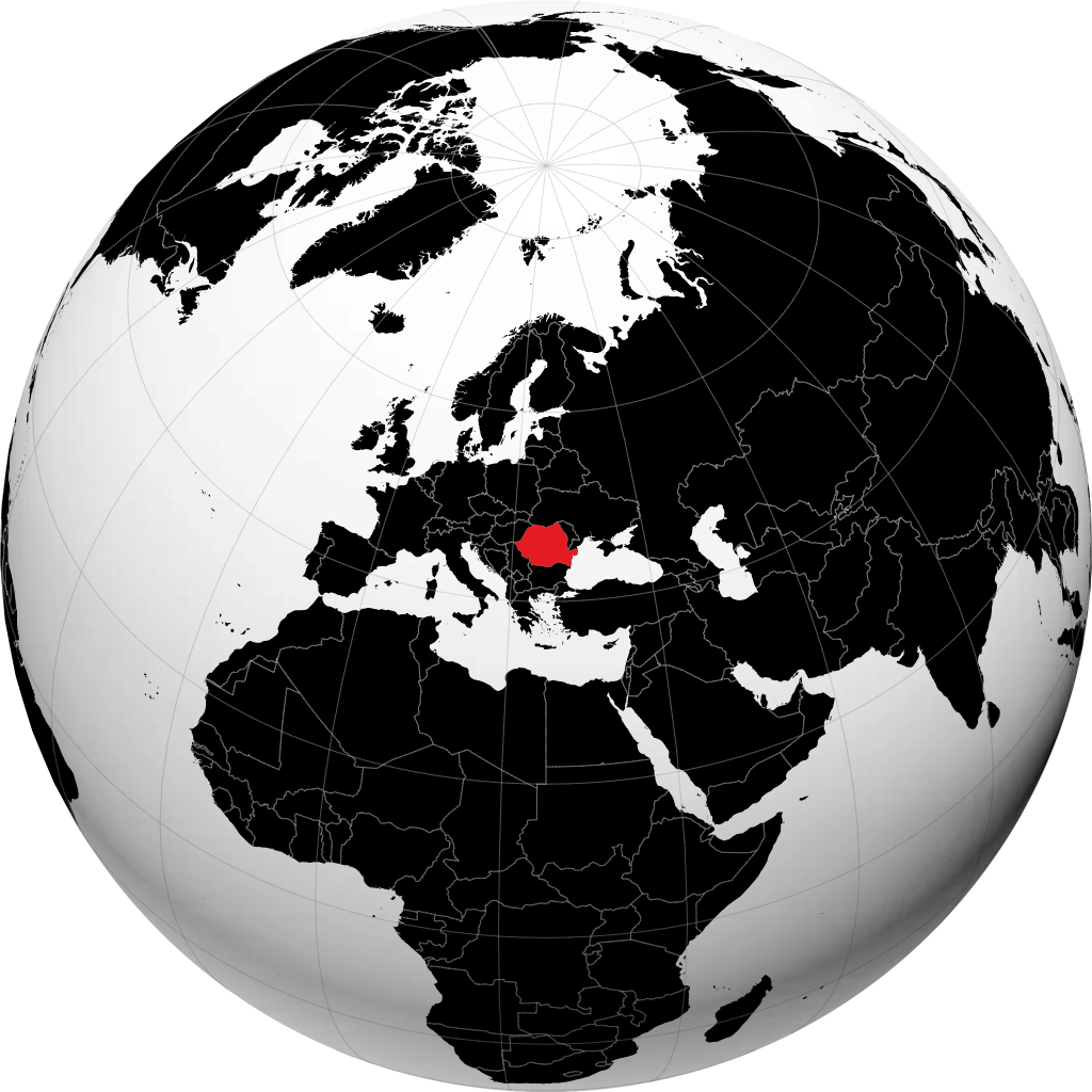 Romania trên quả địa cầu