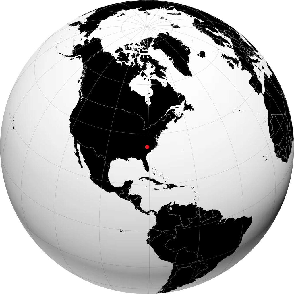 Rock Hill trên quả địa cầu