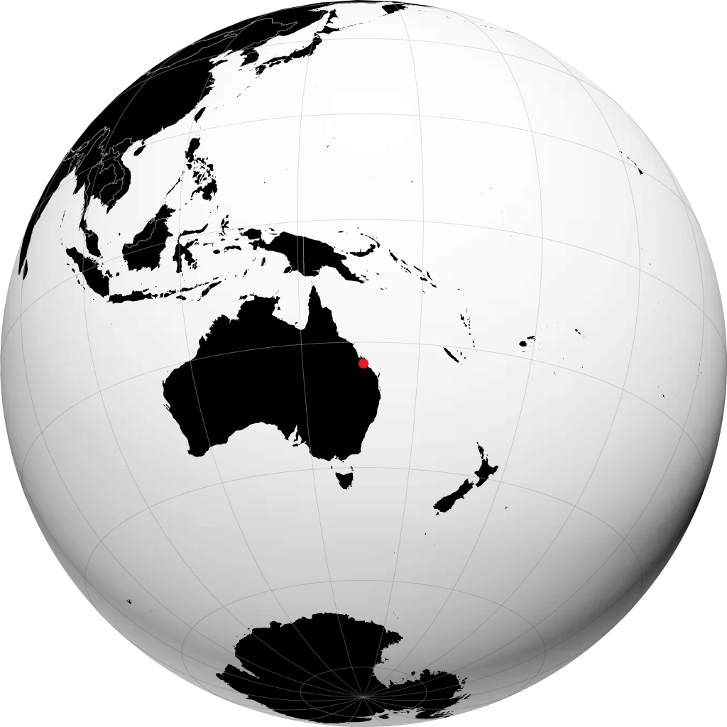 Rockhampton trên quả địa cầu