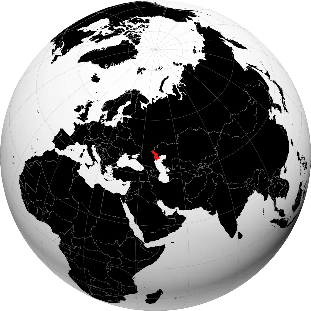 Tỉnh Astrakhan trên quả địa cầu