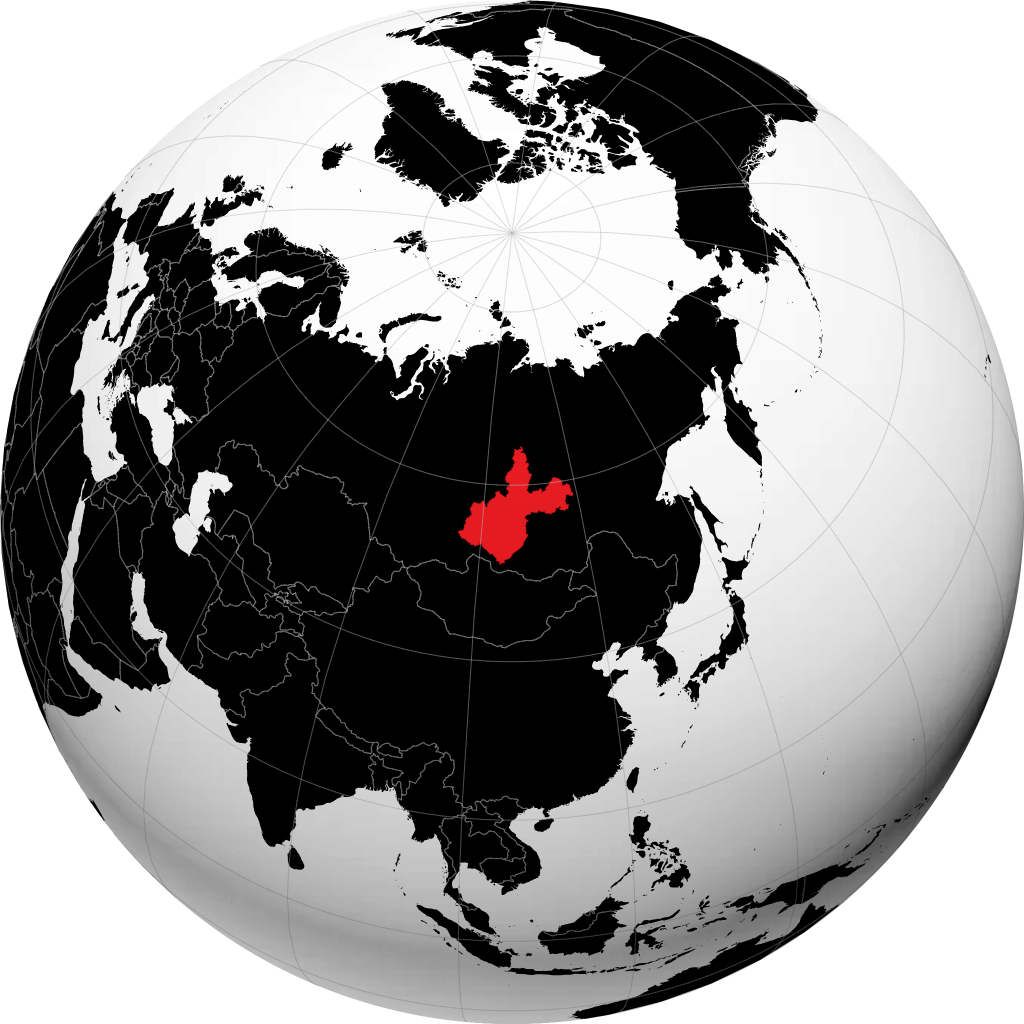 Tỉnh Irkutsk trên quả địa cầu