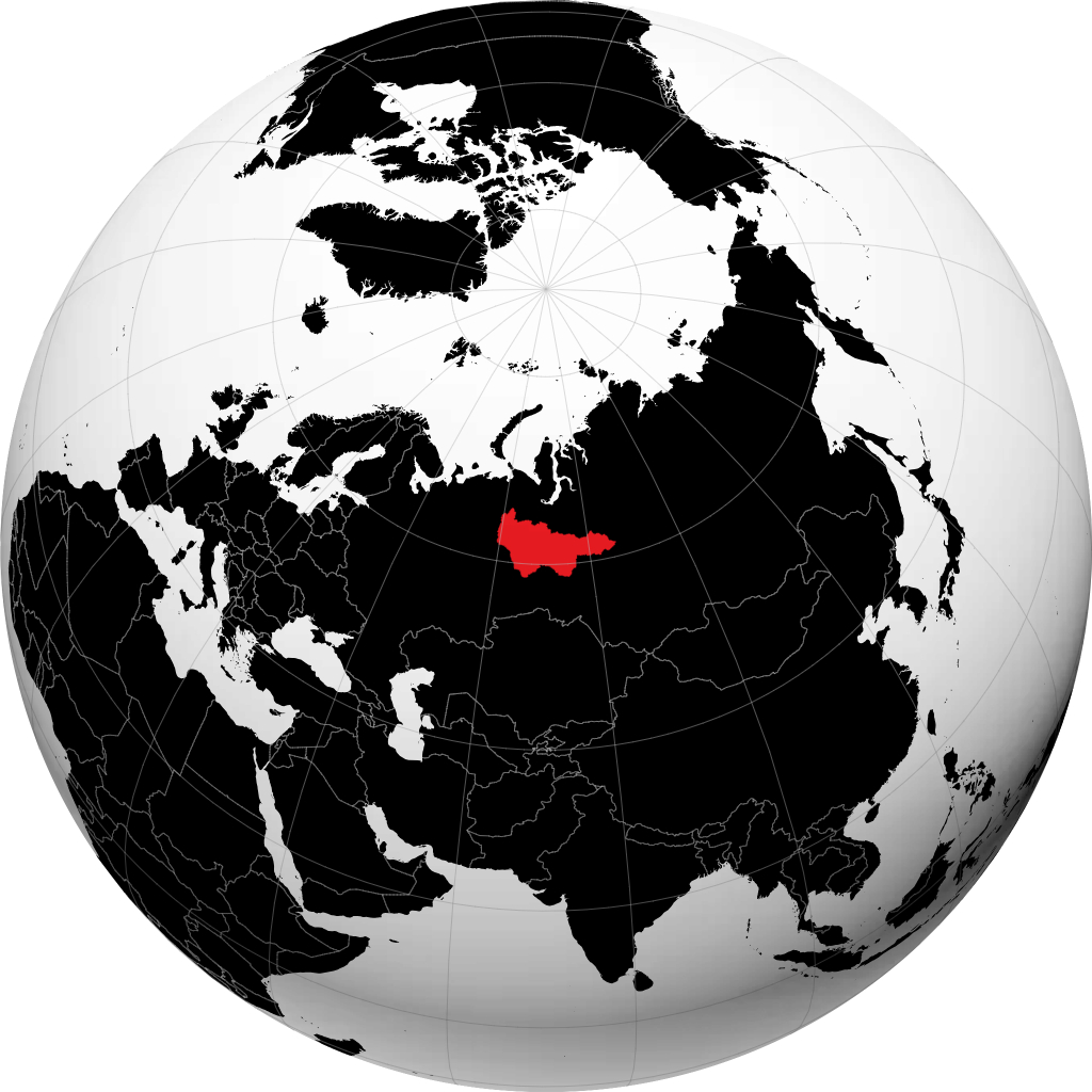 Khu tự trị Khanty-Mansiysk trên quả địa cầu