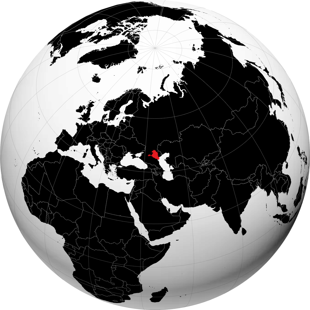 Kalmykia trên quả địa cầu