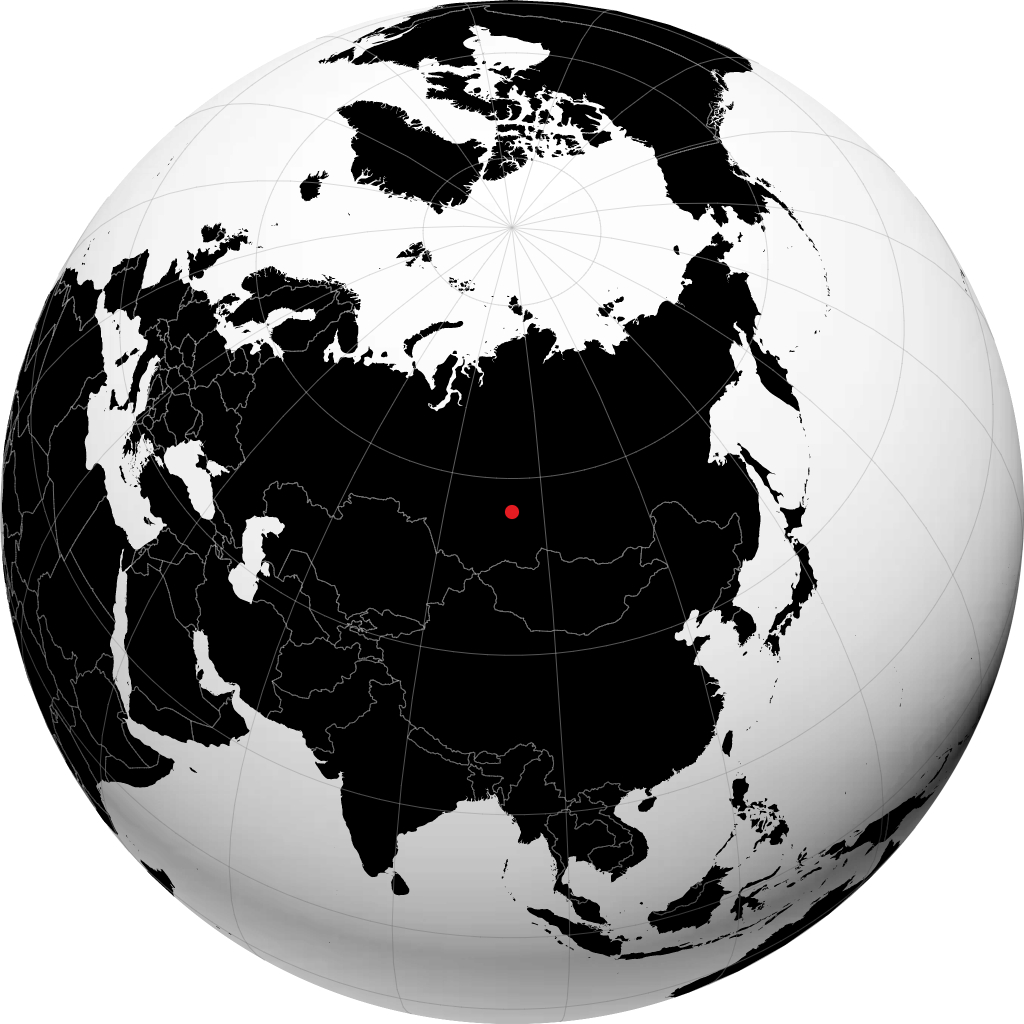 Zheleznogorsk trên quả địa cầu