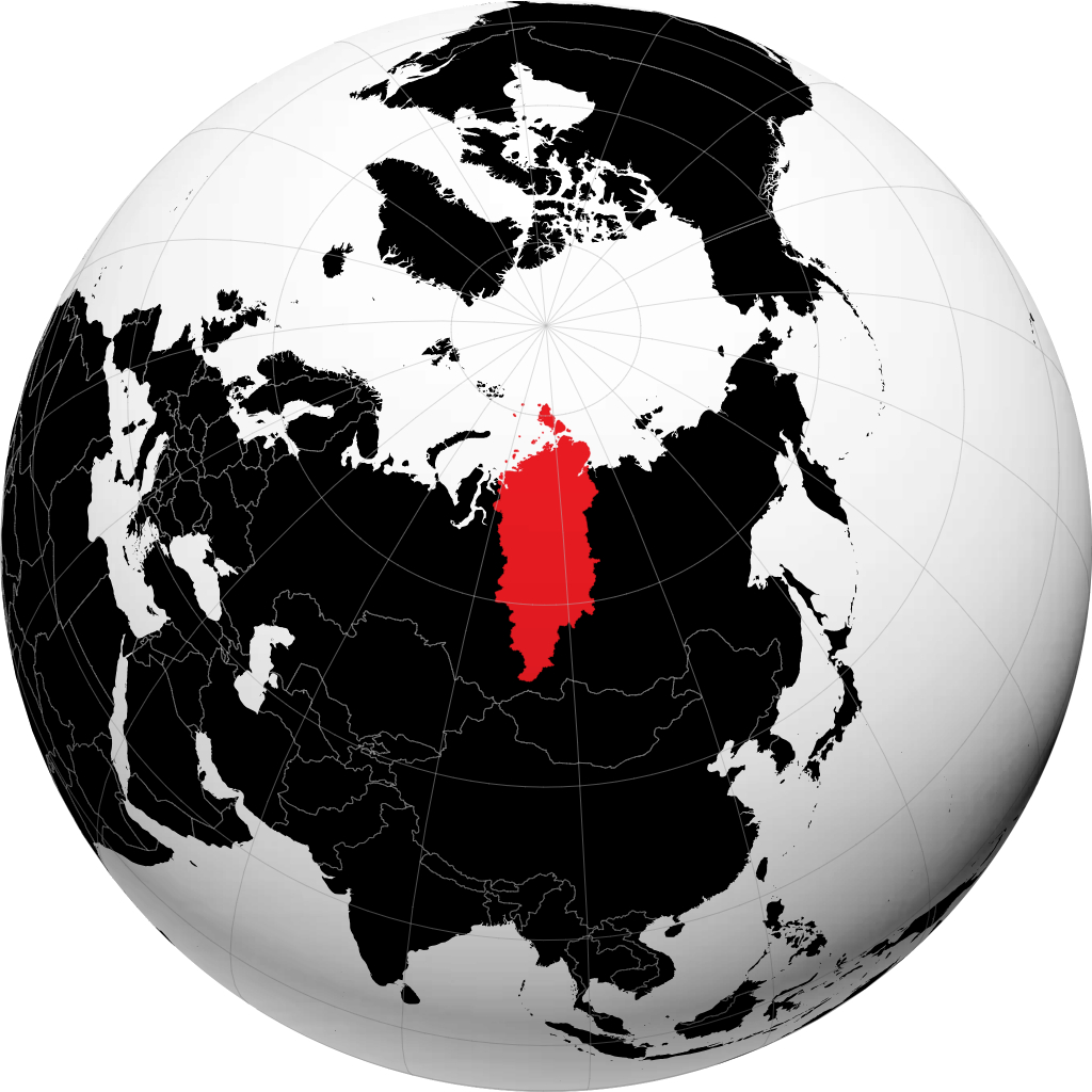 Vùng Krasnoyarsk trên quả địa cầu