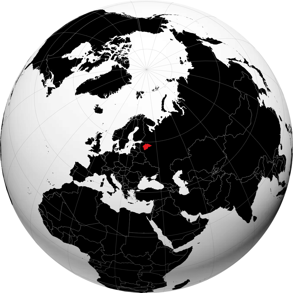 Tỉnh Novgorod trên quả địa cầu