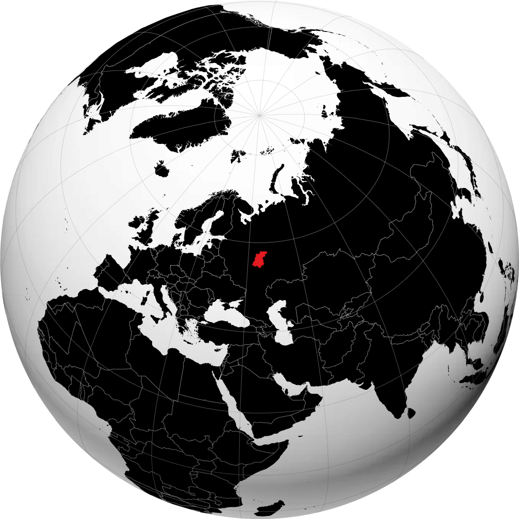 Tỉnh Nizhny Novgorod trên quả địa cầu
